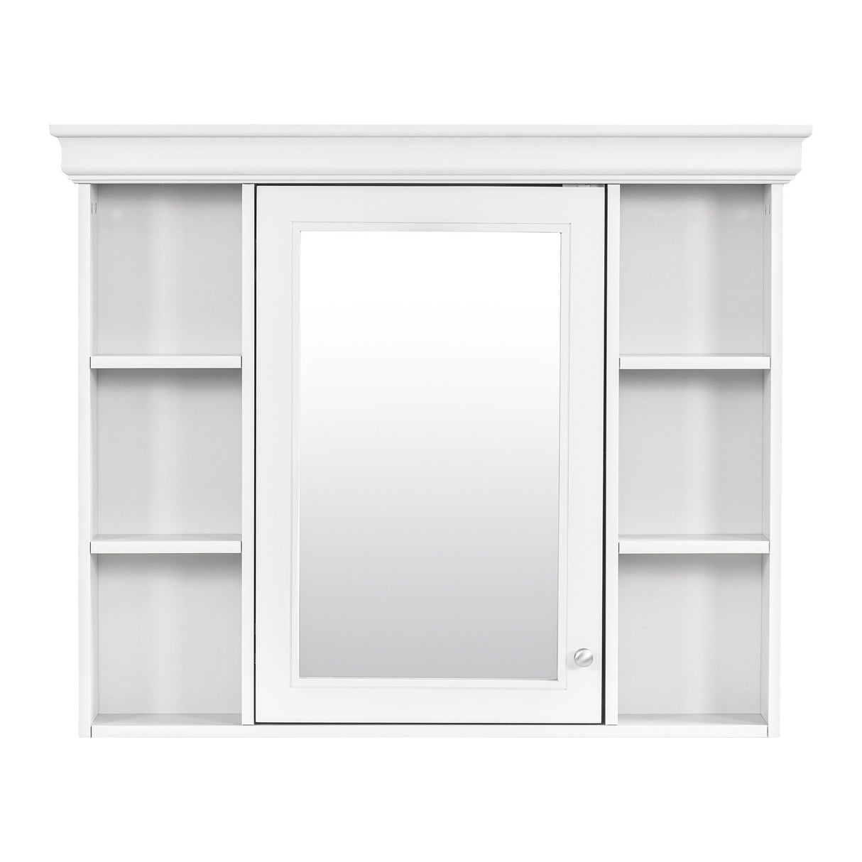 Bathroom Vanity With Medicine Cabinet, Storage Cabinet With 4 Drawers, Adjustable Shelf Mirror