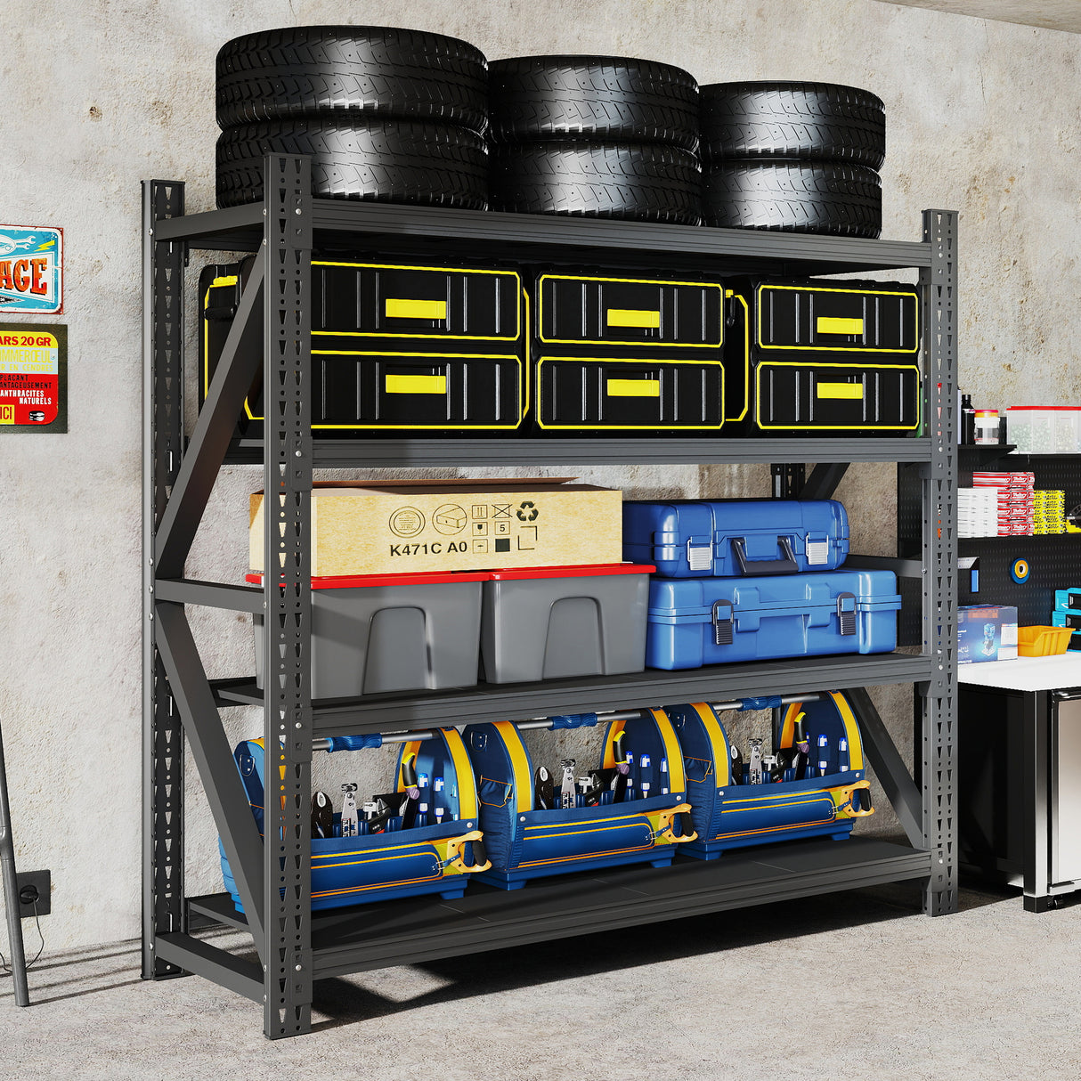 Heavy Duty Garage Shelving 6000LBS