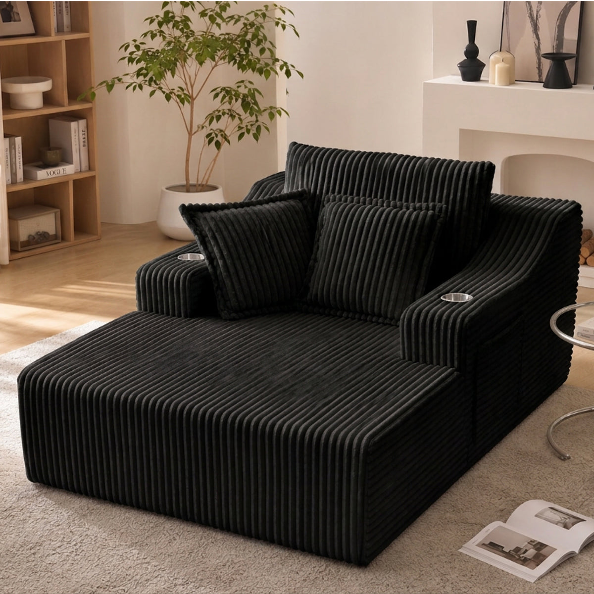 Oversized Chaise Lounge Chair Indoor - 67" Sleeper Sofa Bed