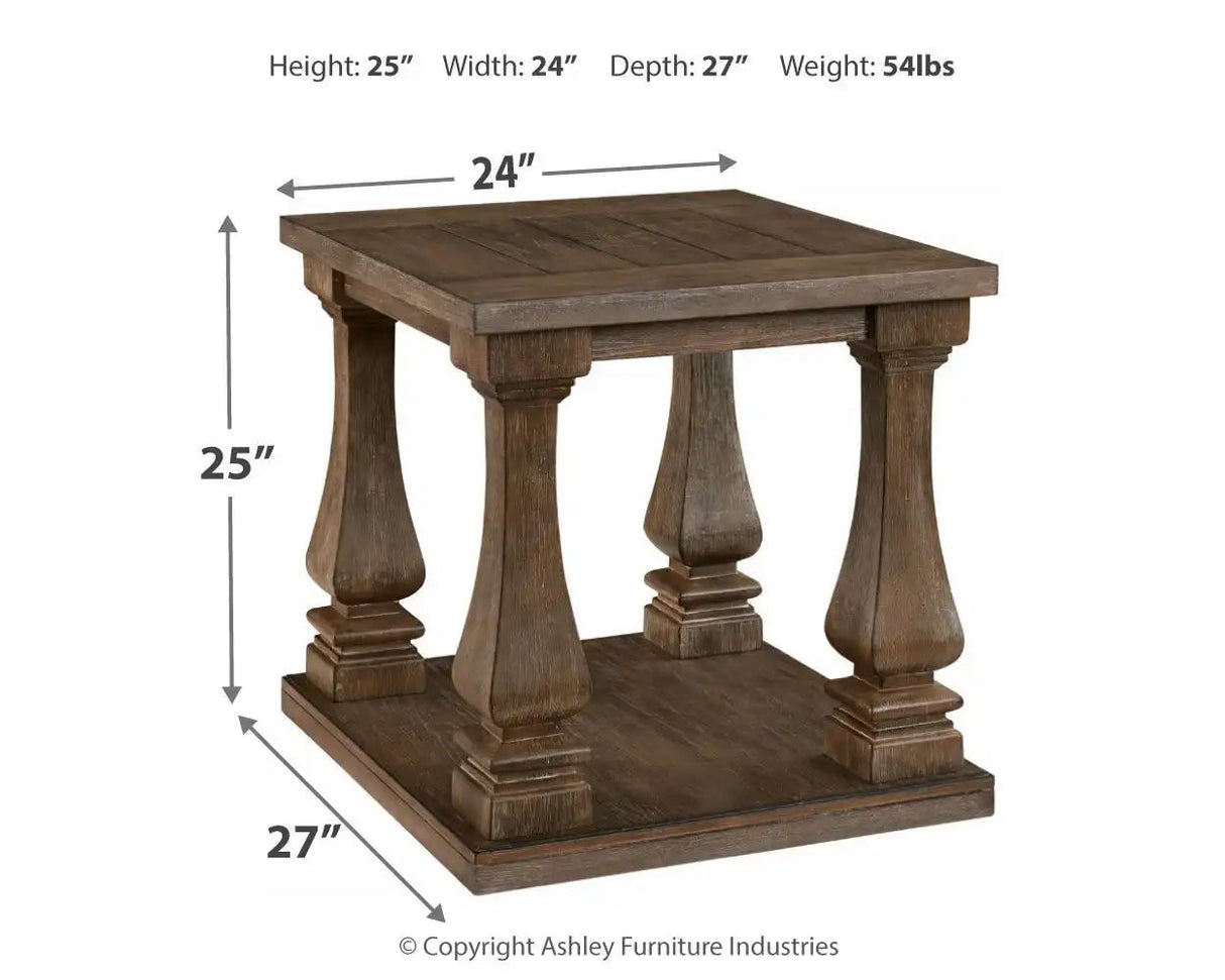 Johnelle - Rectangular End Table - Gray - Best Buy Furniture