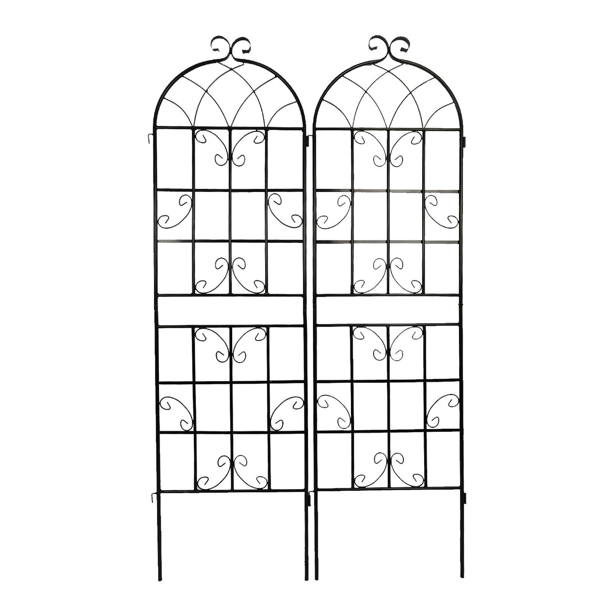 Metal Garden Rustproof Trellis For Climbing Plants Outdoor Flower Support