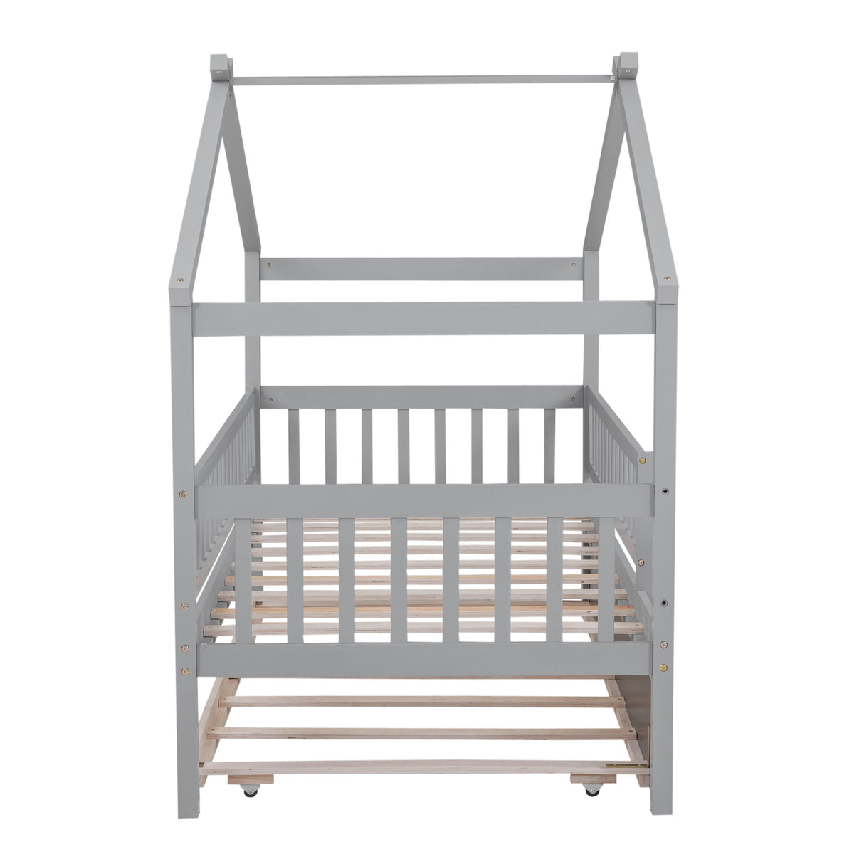 Creativity House Bed With Twin Size Trundle