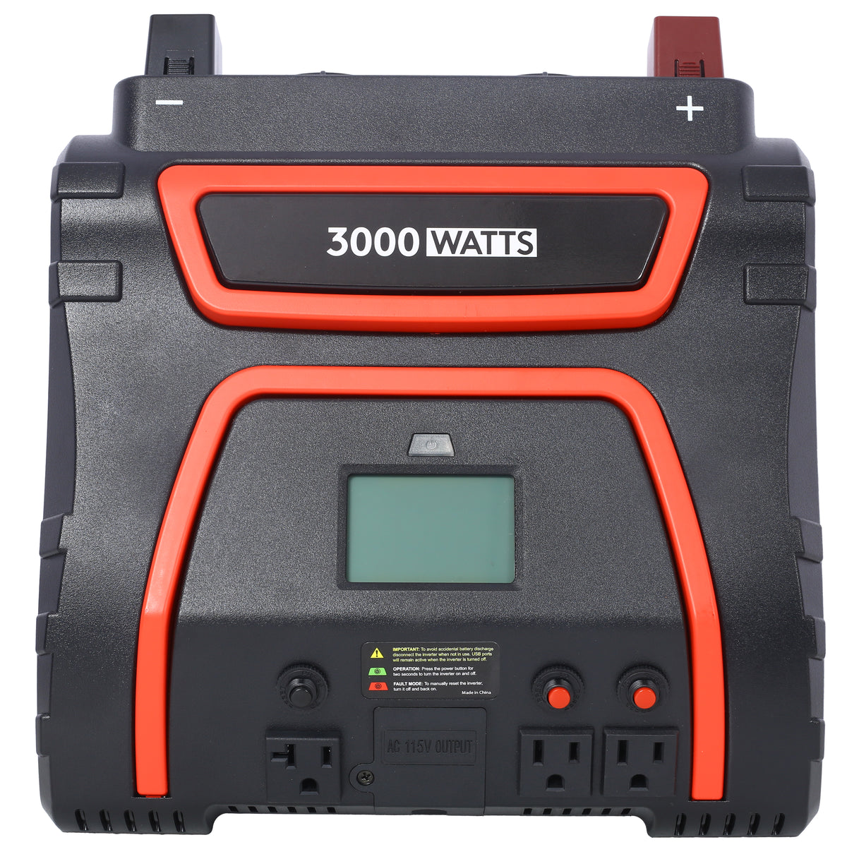 3000 Watt Power Inverter with LED Display - Modified Sine Wave