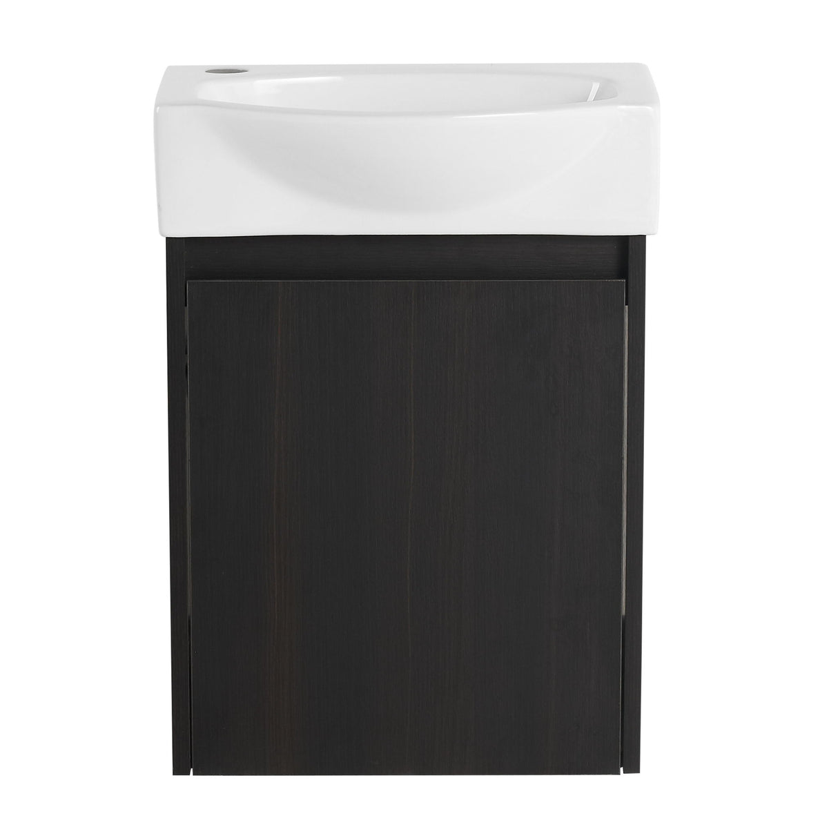 Modern Bathroom Vanity With Ceramic Basin, Wall Mounted Floating Sink Combo, Storage Cabinet