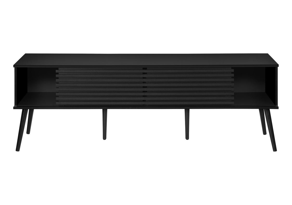 TV Stand, Media Entertainment Center, Storage Cabinet, Console, Storage Shelves, Bedroom, Living Room, Contemporary, Modern - Black - Best Buy Furniture