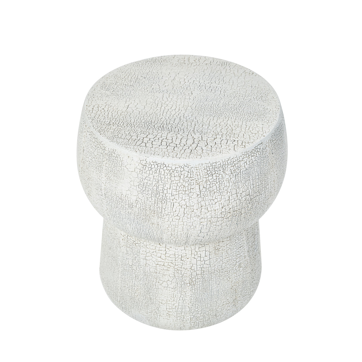 U_Style Outdoor Patio Accent Table with Crack Process