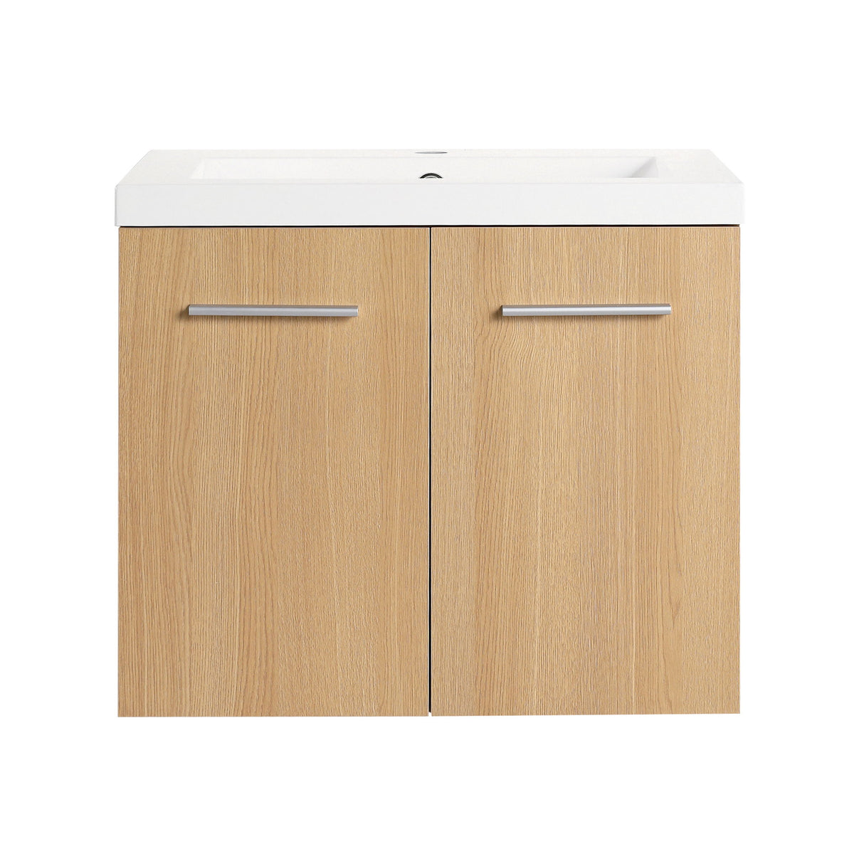 Floating Bathroom Vanity With Sink, Wall Mounted Double Door Storage