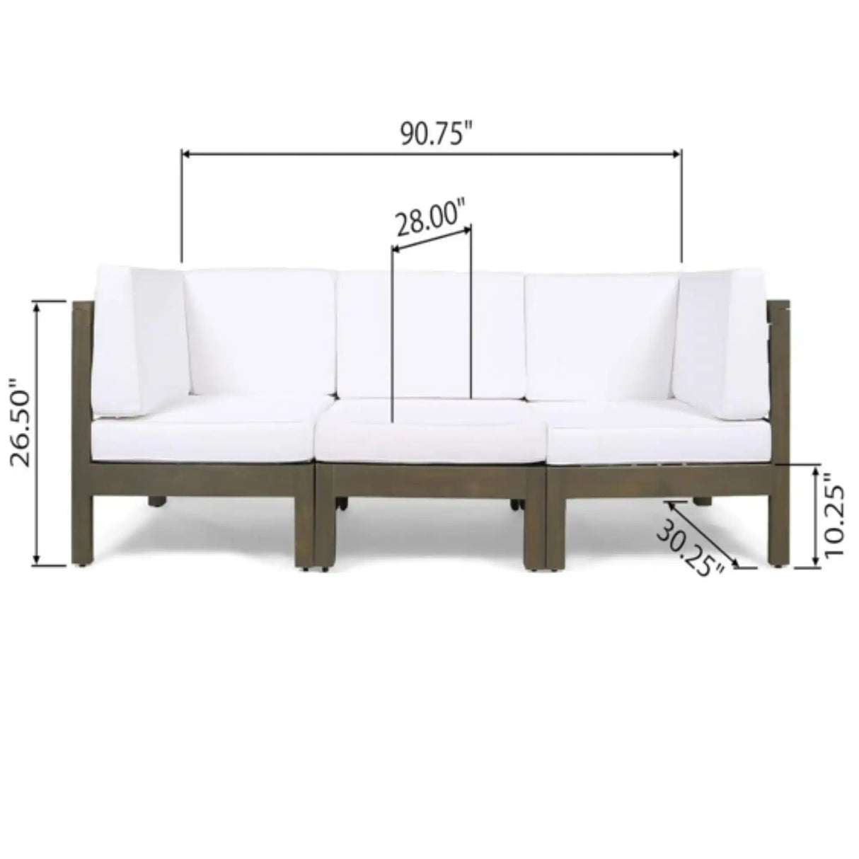 Oana - 3 Piece Sofa Set With Water Resistant Cushions - Best Buy Furniture