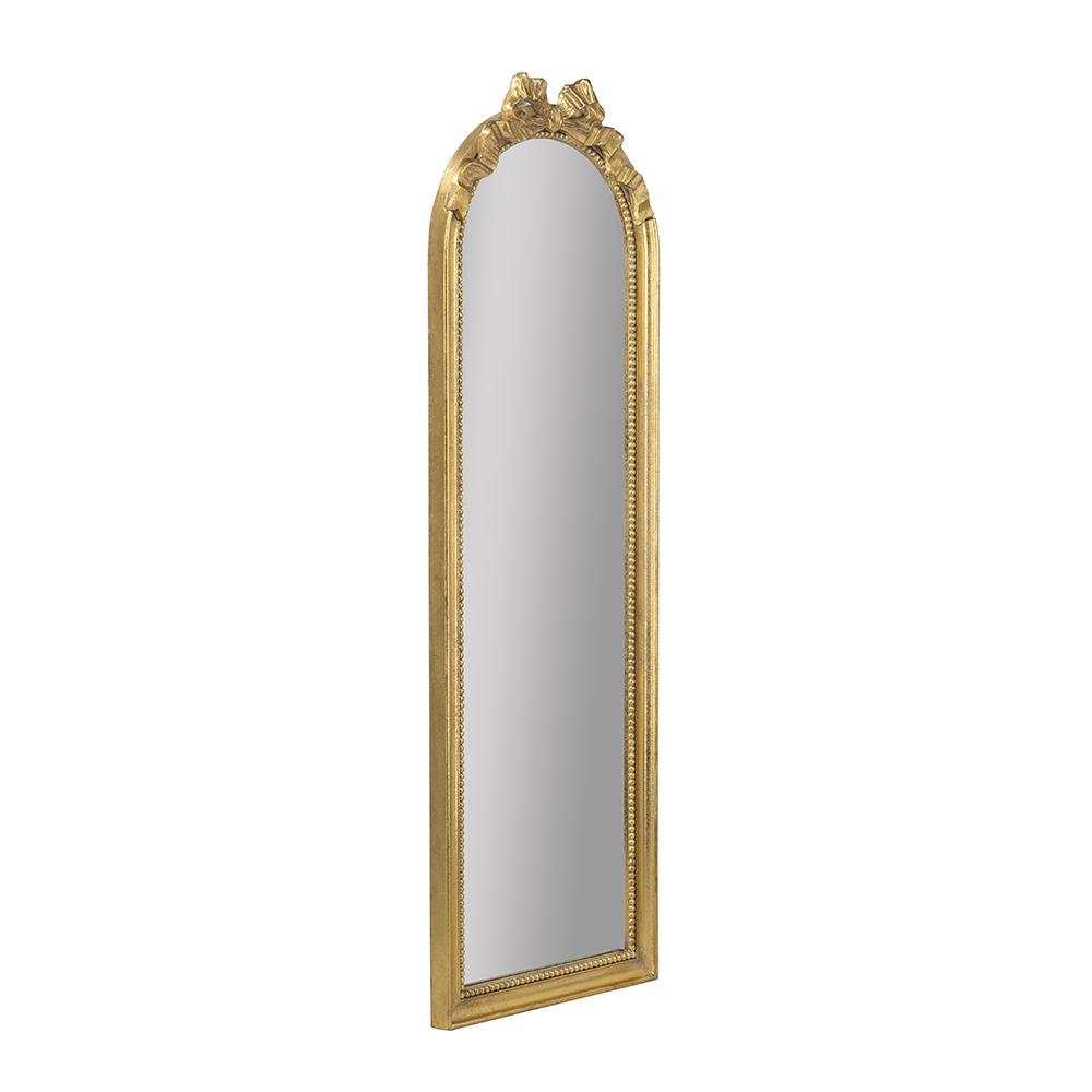 16x1.5x49" Arched Wall Mirror with Ornate Frame