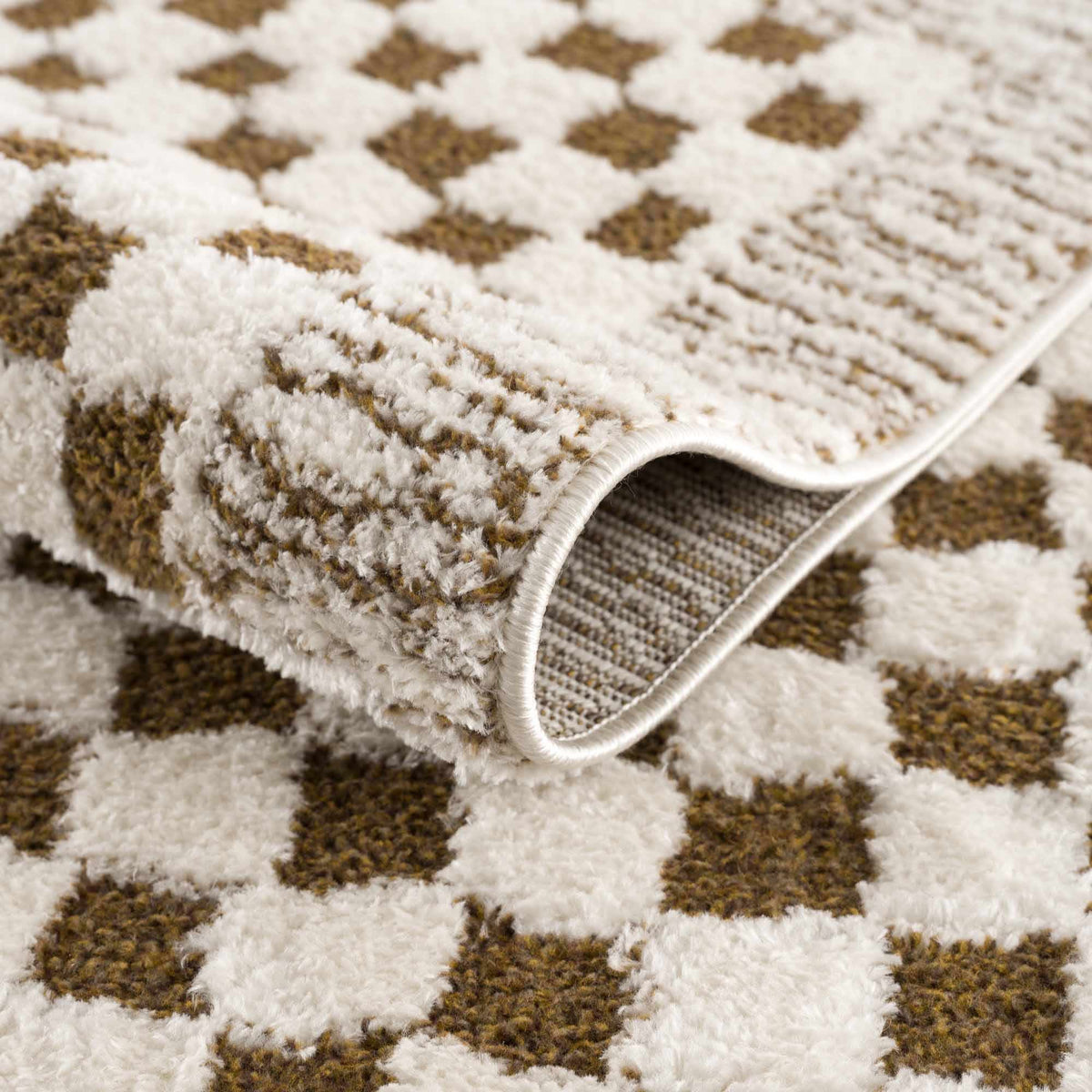 Boutique Rugs Leryn Brown Checkered Plush Rug - view 11