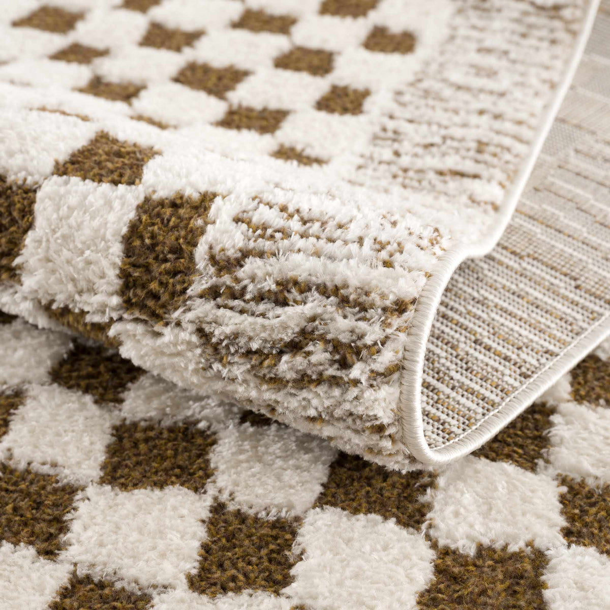 Boutique Rugs Leryn Brown Checkered Plush Rug - view 12