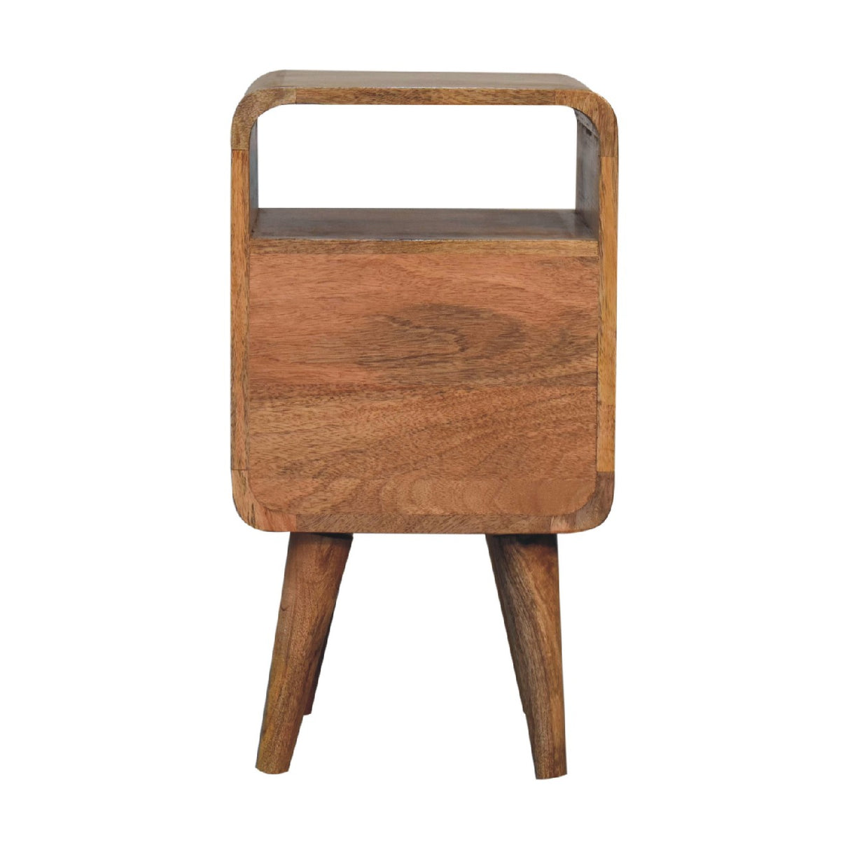 Solid Wood Mini Lille Curved Nightstand