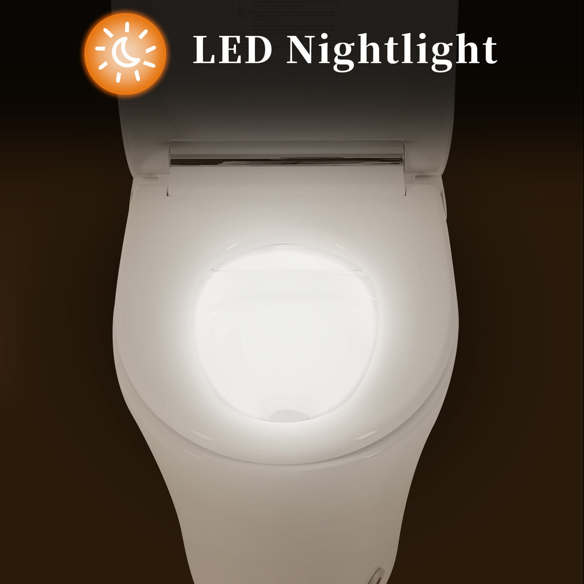 Smart Toilet with Built-in Heated Seat