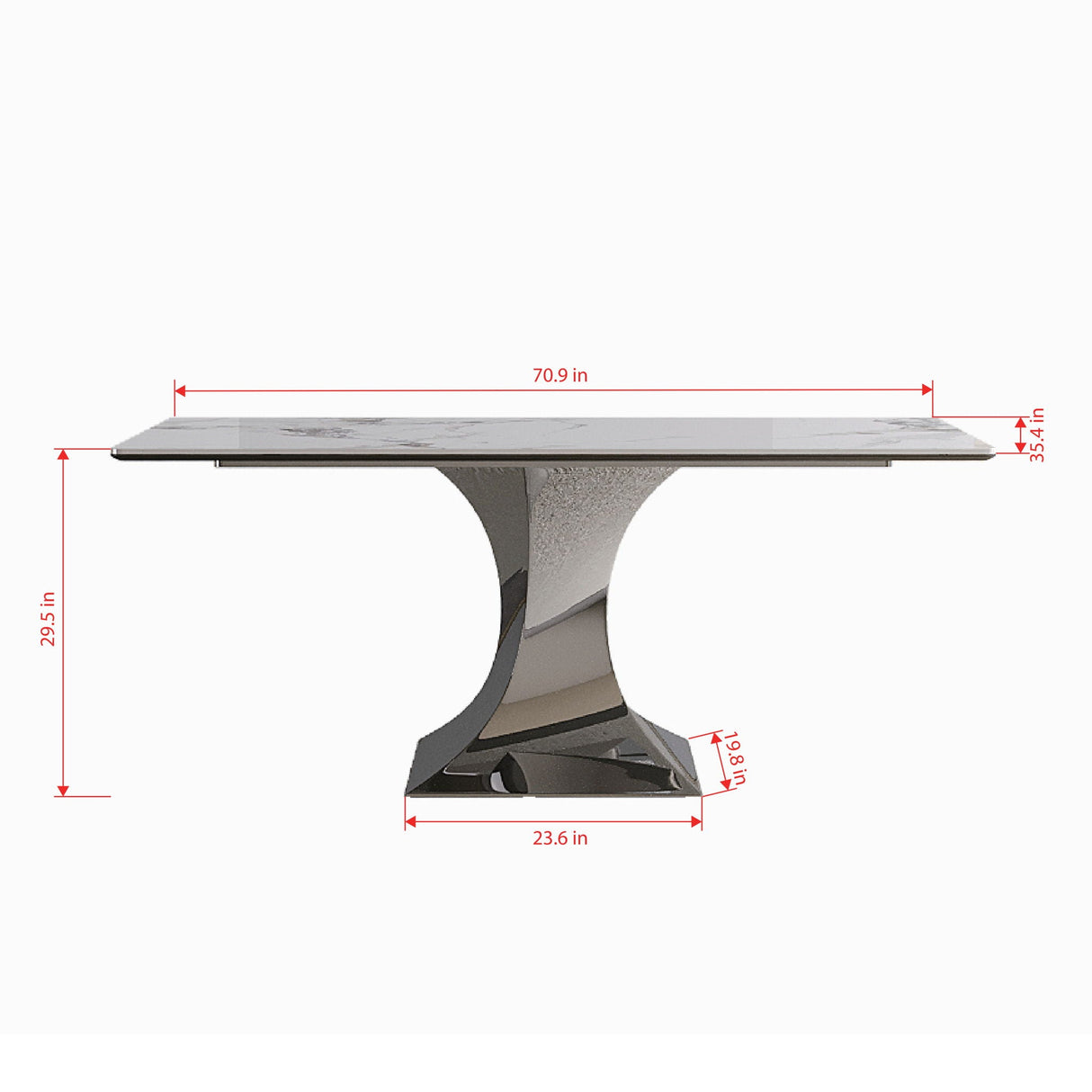 Modern Rectangular Dining Table For 6 With Chairs