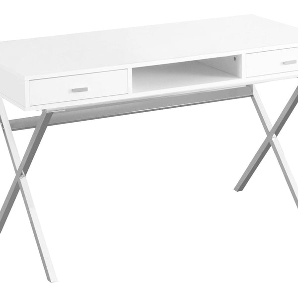 Computer Desk For Home Office, Laptop, Storage Drawers, Glossy Contemporary & Modern - Best Buy Furniture