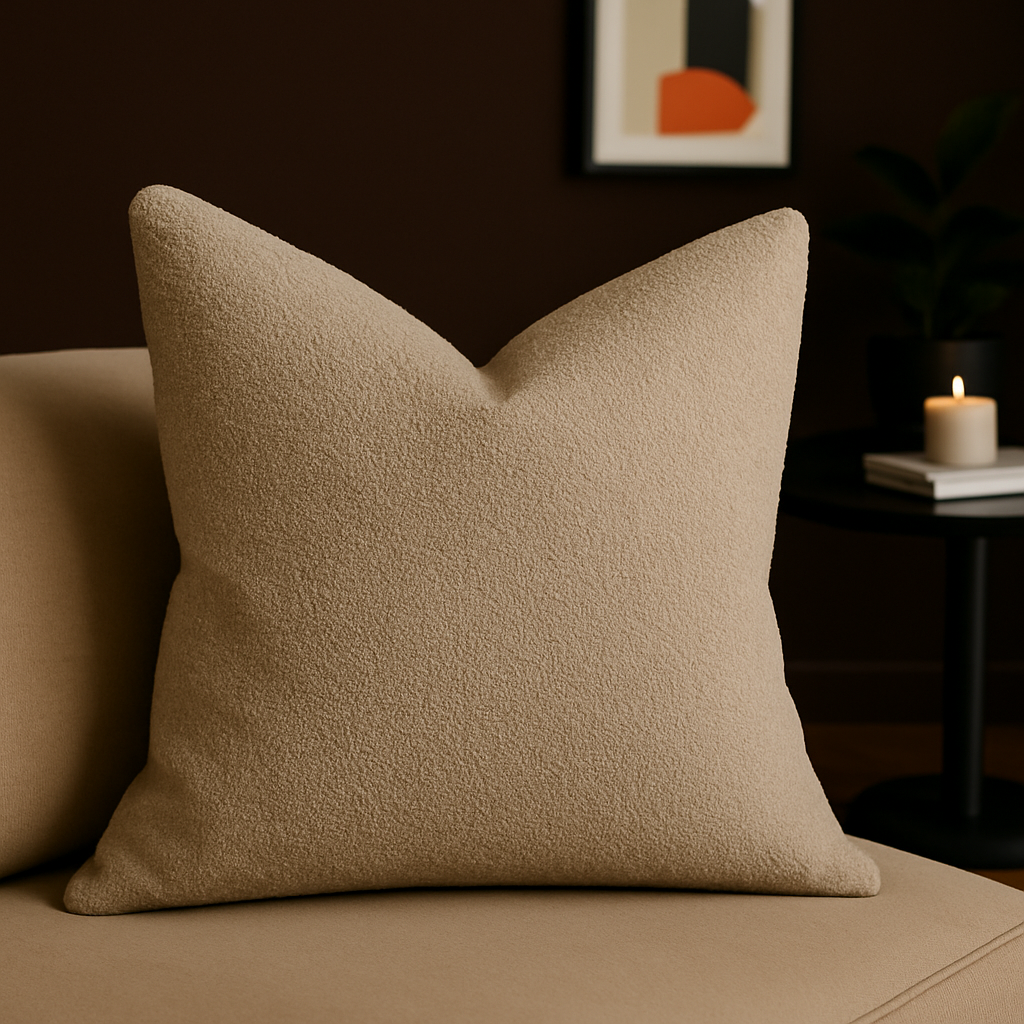 Homey Cozy Throw Pillow – Soft Neutral