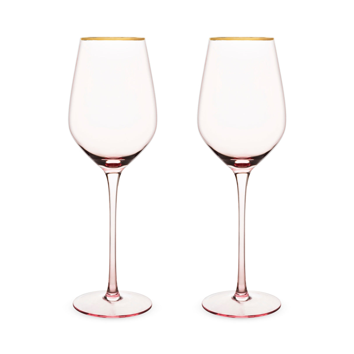 Rose Crystal White Wine Glass Set