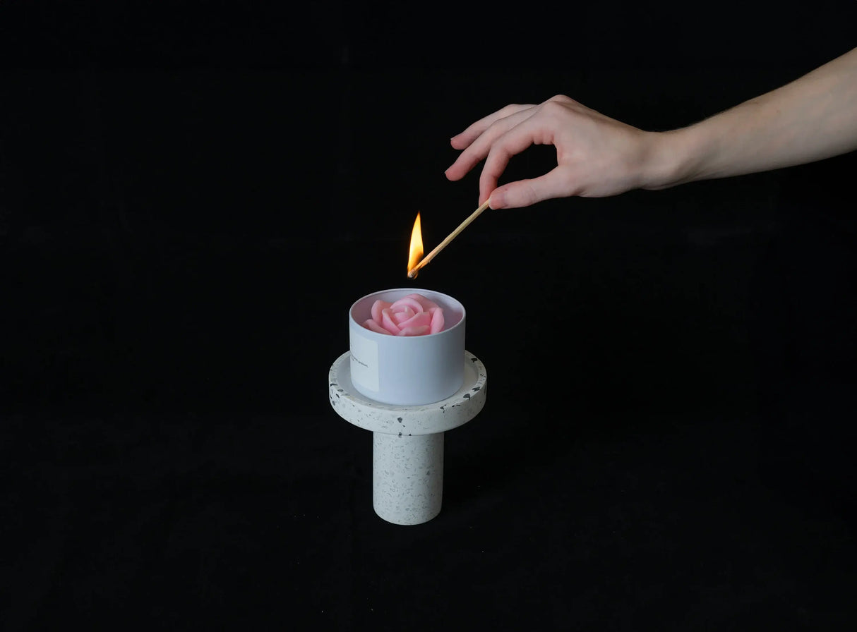 Flower in a Jar Candle – Handcrafted Soy Wax Scented Candle Gift