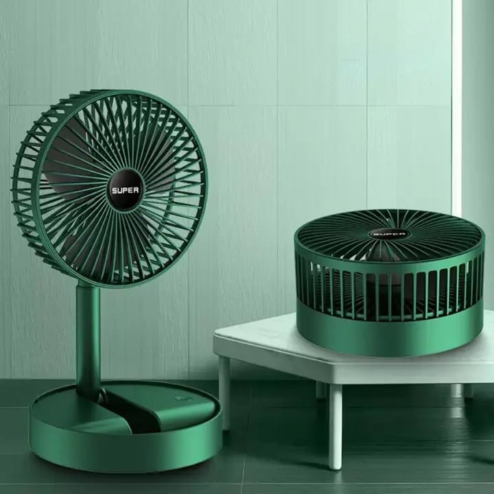 Portable Foldable Fan USB Rechargeable 4-Speed 180° Rotation