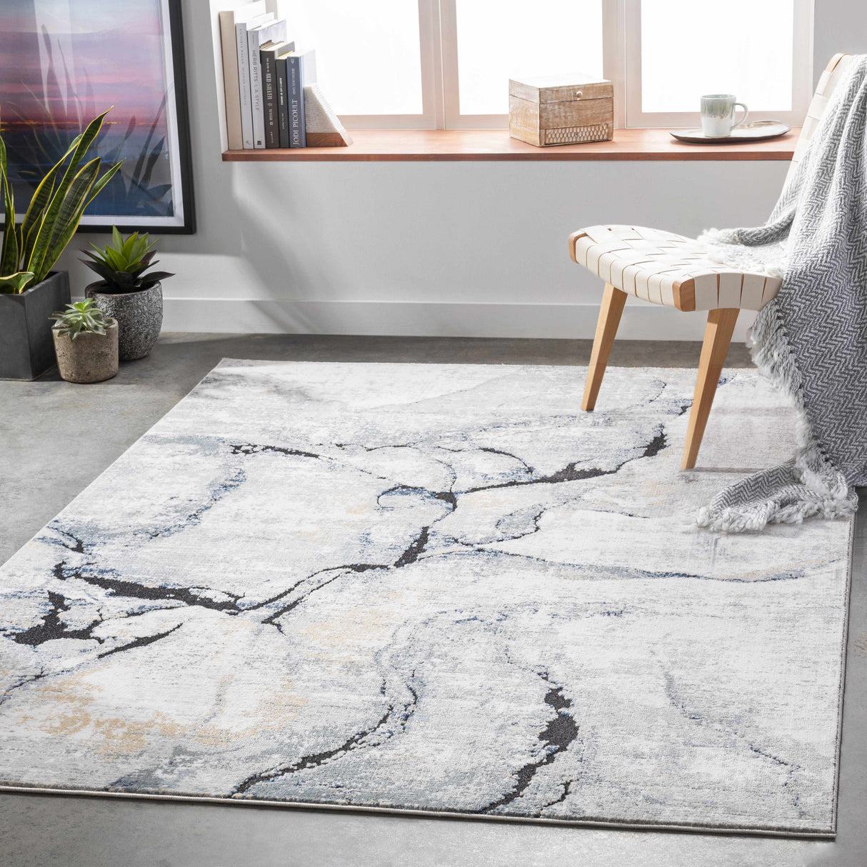 Boutique Rugs Fremantle Gray Marble Rug - view 4
