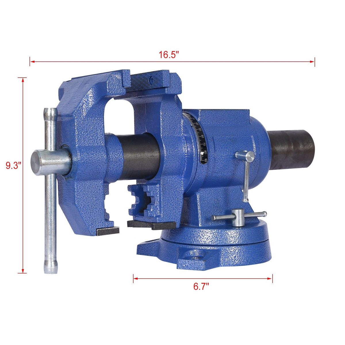 G&H 5-Inch Multi Jaw Bench Vise with 360° Swivel Base - view 3