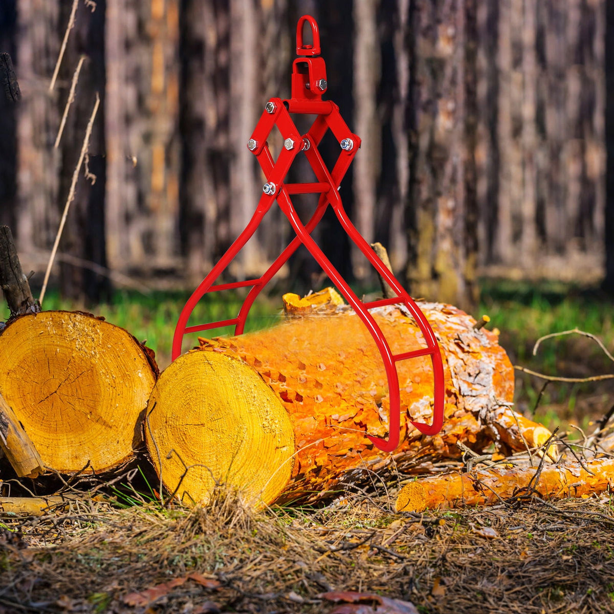 G&H Heavy-Duty 4 Claw Timber Log Lifting Tongs with 3 - view 3