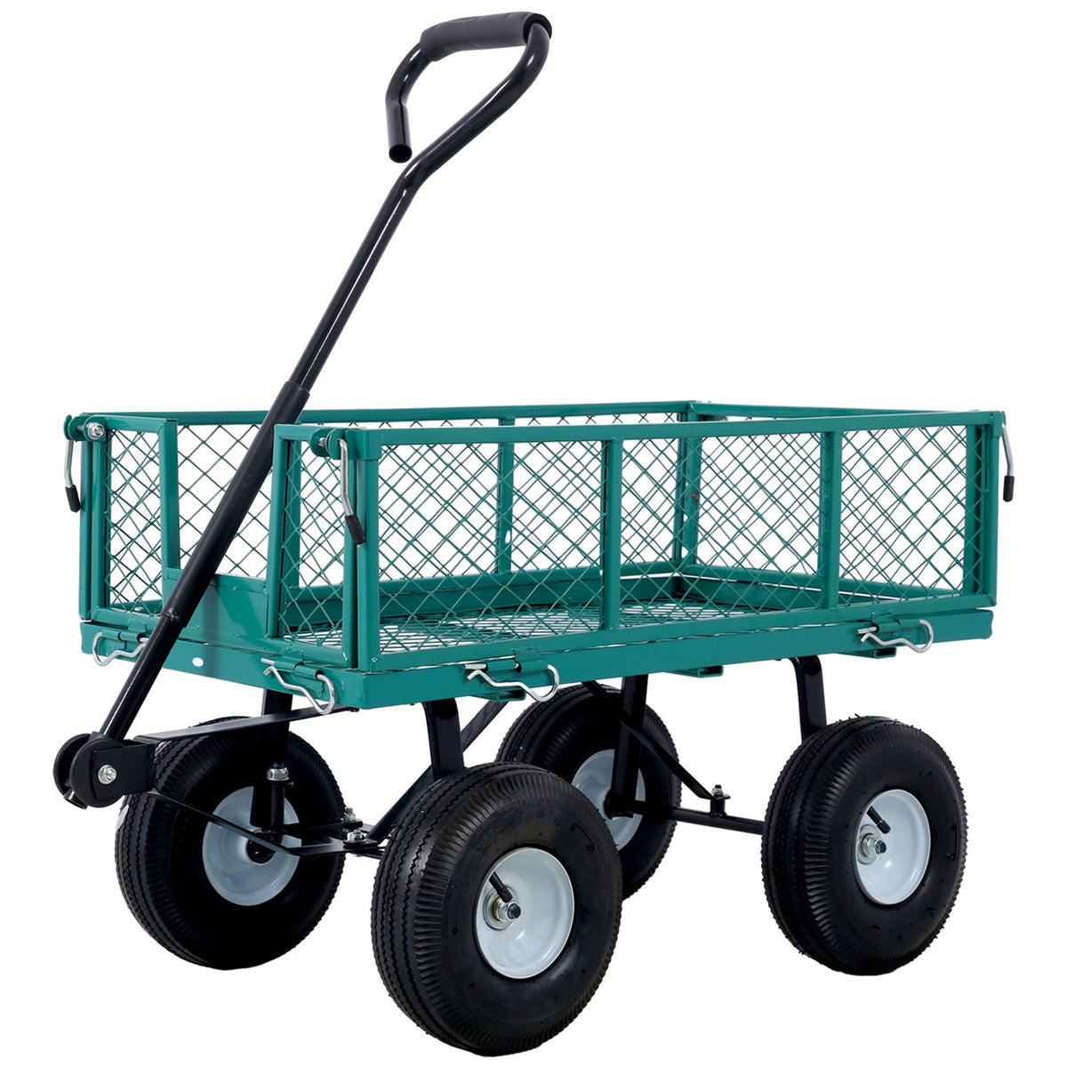 G&H Heavy Duty Steel Garden Cart with Mesh Sides - view 5
