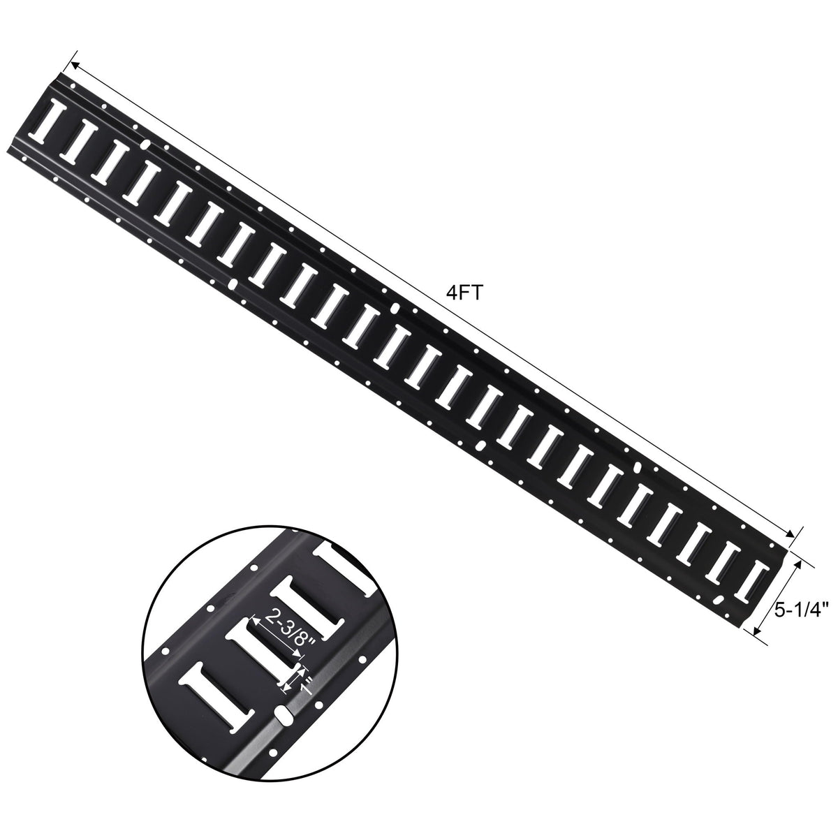 G&H Heavy Duty E Track Tie-Down Rail Kit with Steel O-Ring Anchors - view 2