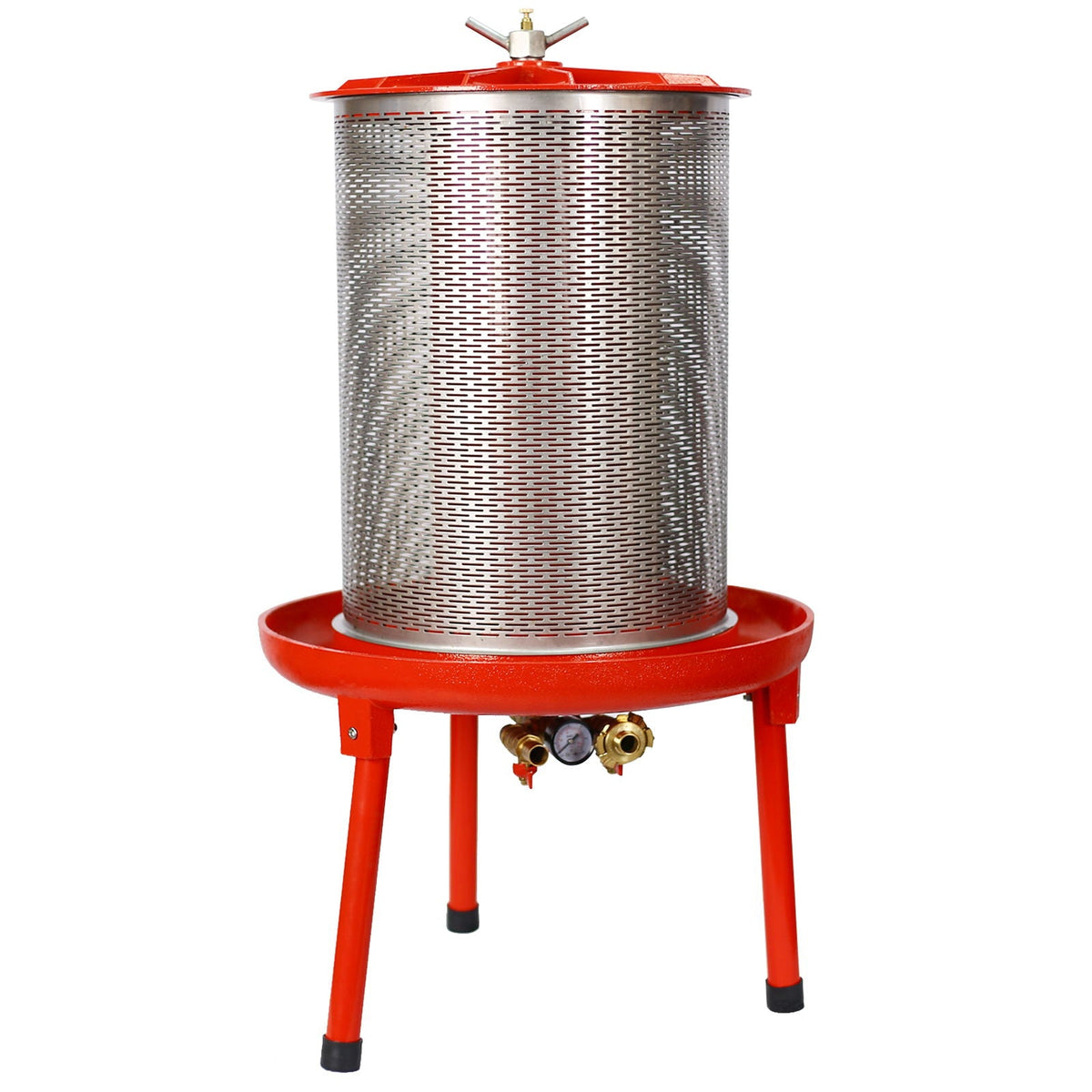 G&H Hydraulic Fruit Wine Apple Press 5.3 Gallon with Stainless Steel Basket
