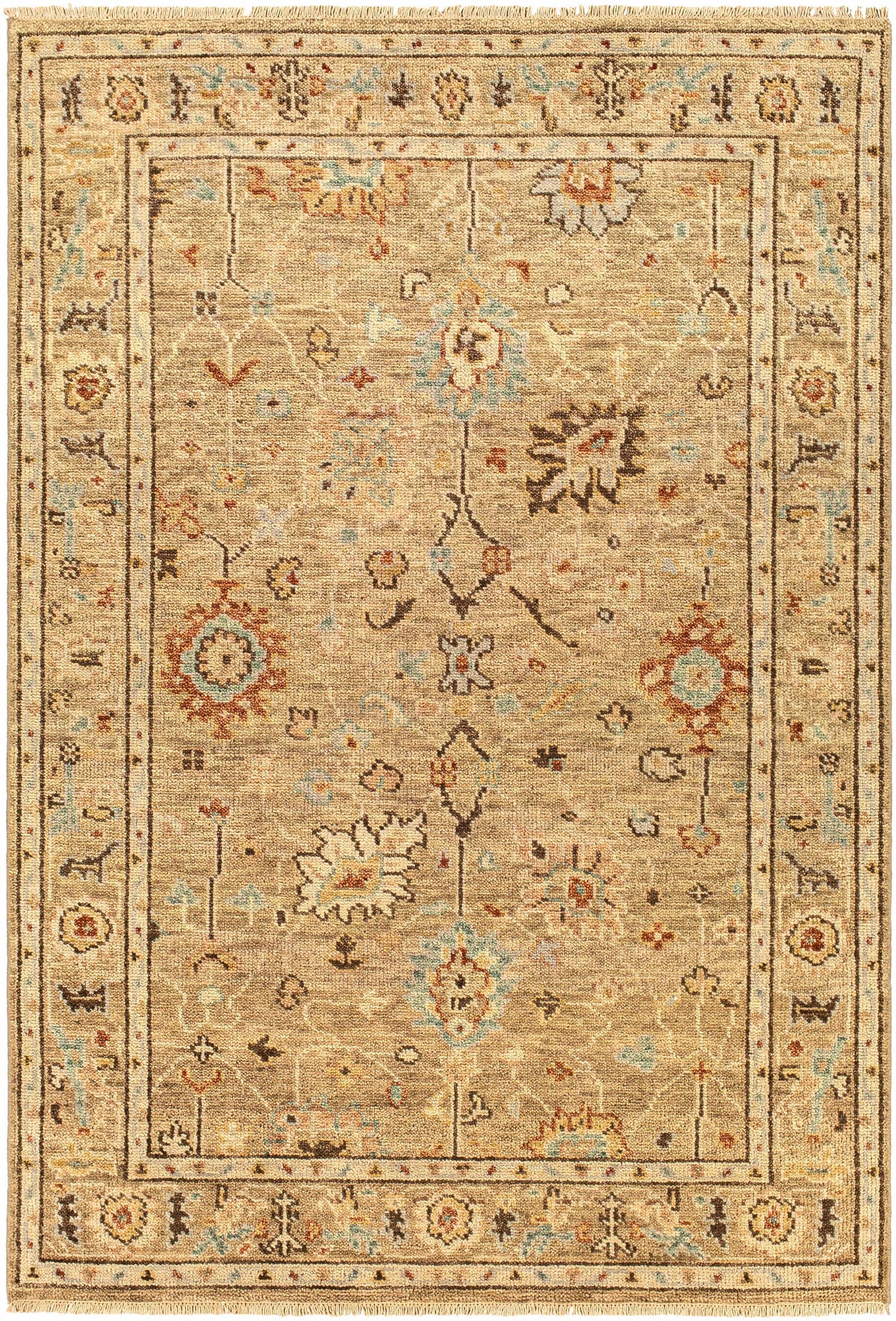 Gammad Hand Knotted Wool Area Rug - Clearance