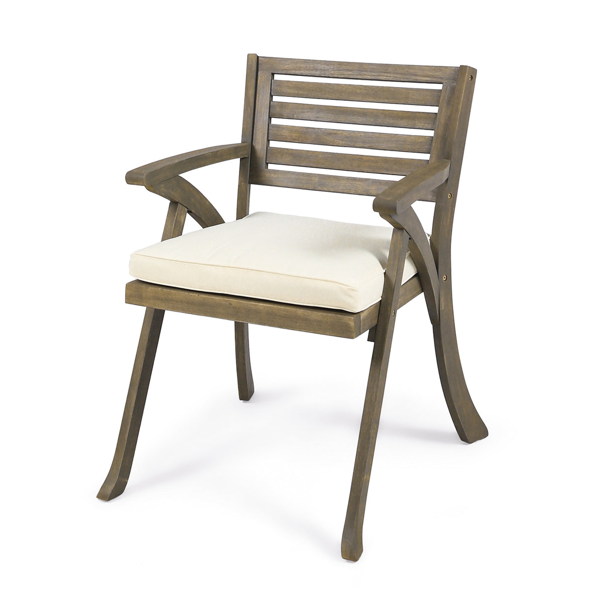 Helen Outdoor Acacia Wood Dining Chair