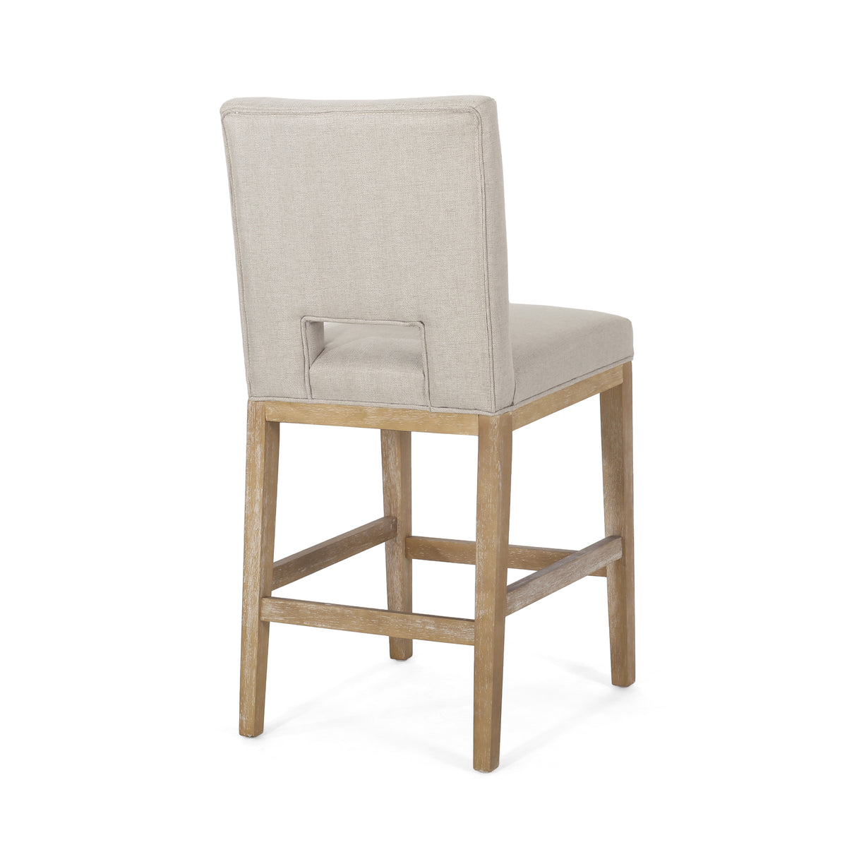 27 Inch Counter Stools, Set of 2, Fabric