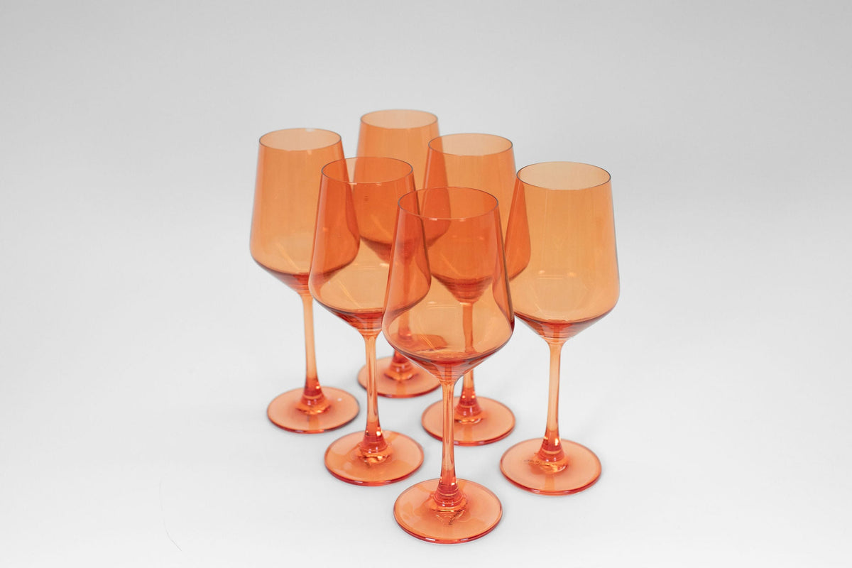glasshauseco Aperol Orange - Colored Wine Glass - view 4