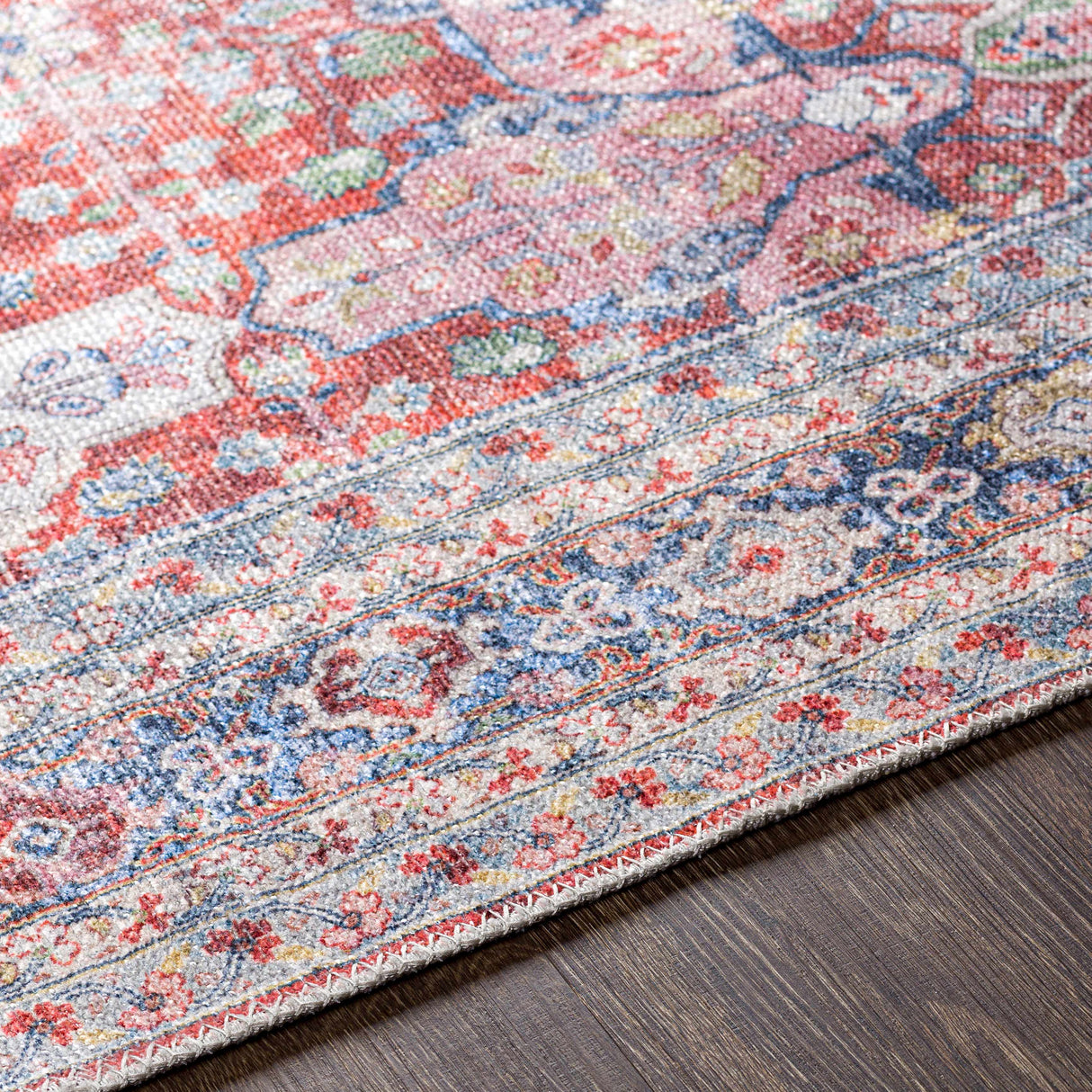 Rust Goma Vintage Area Rug - Clearance