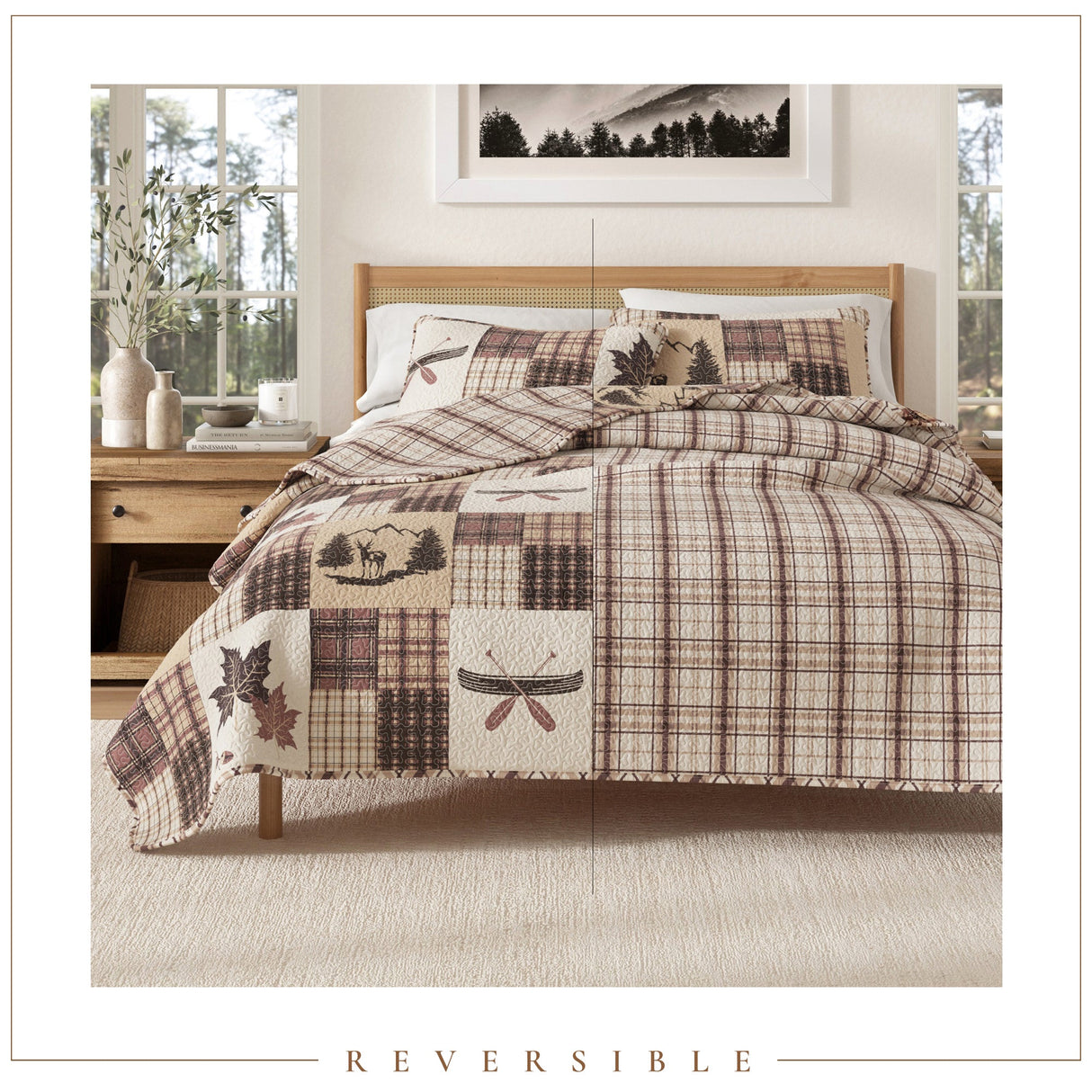 Redwood Lodge 3 Piece Quilt Set