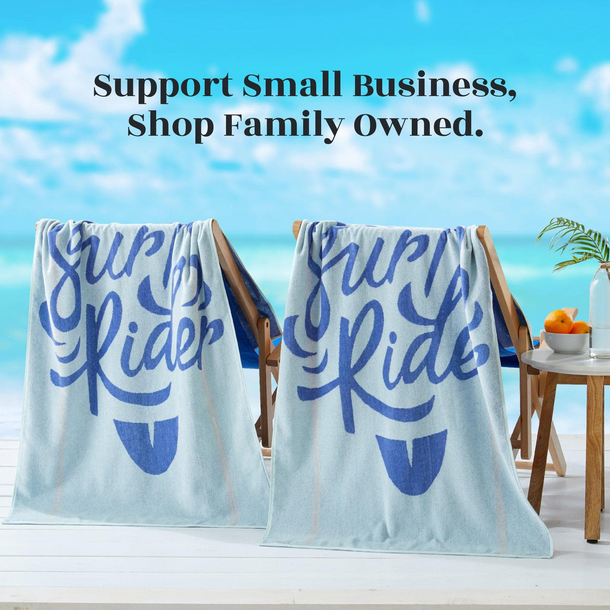 2 Pack Vibrant Cotton Beach Towels - Boca Collection