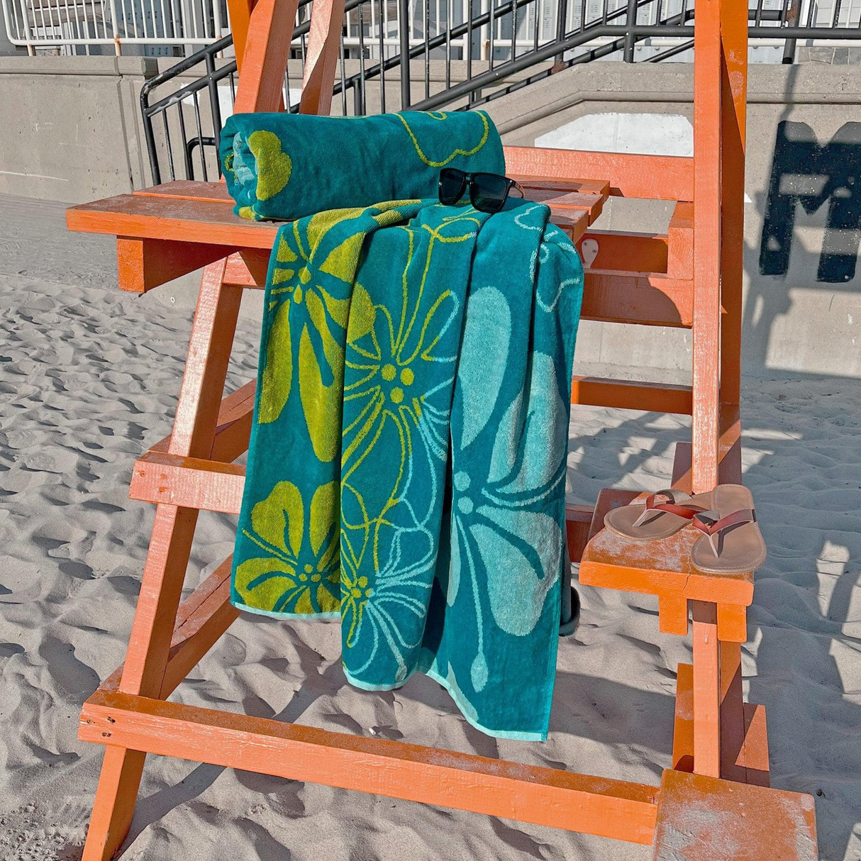 2 Pack Vibrant Cotton Beach Towels - Boca Collection