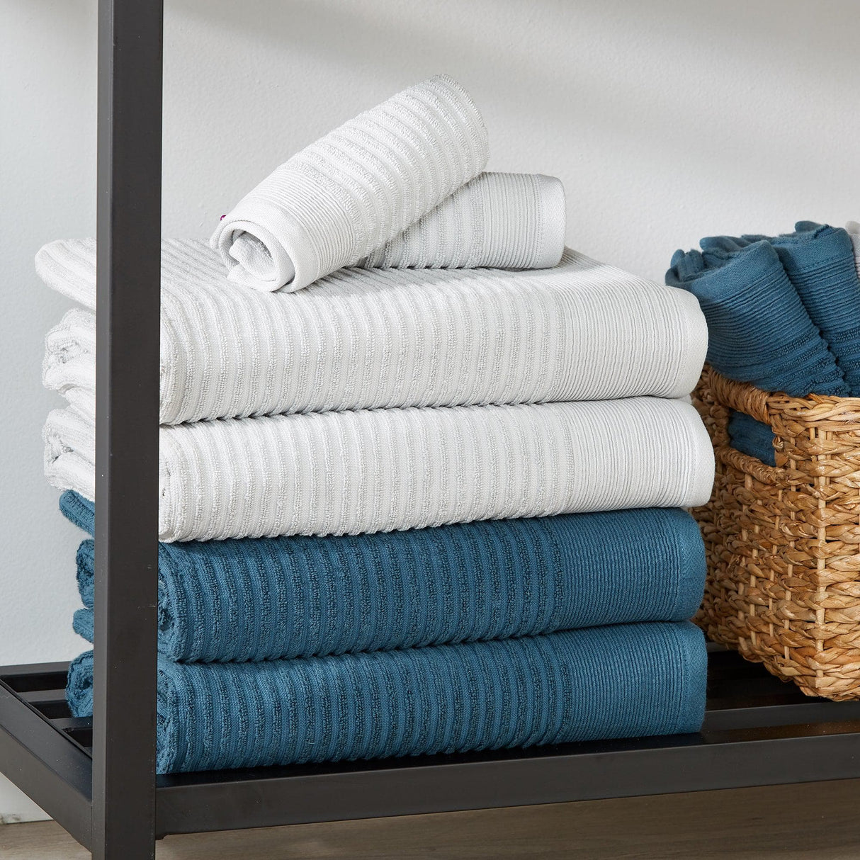 4 Pack Ribbed Hand Towels - Rori Collection