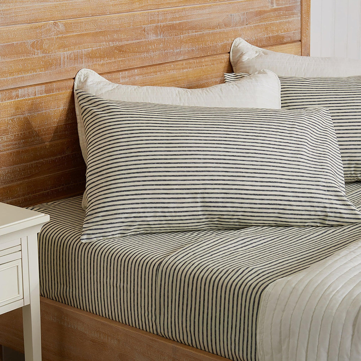 Striped Microfiber Sheet Set - Evette Collection