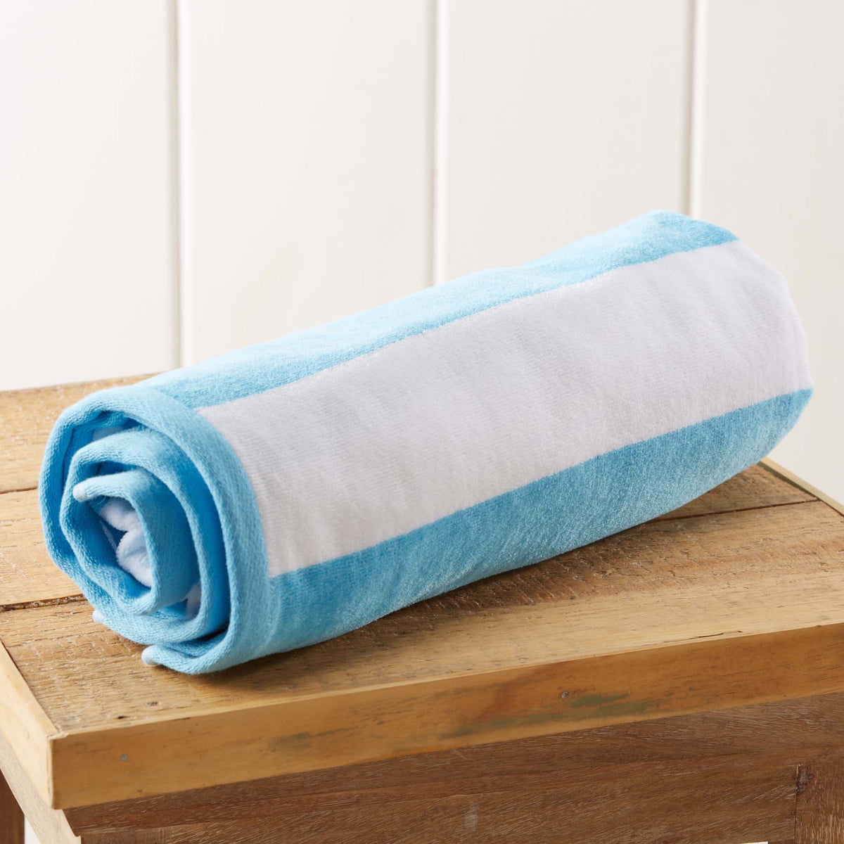 Great Bay Home Cotton Velour Cabana Stripe Beach Towel - view 147