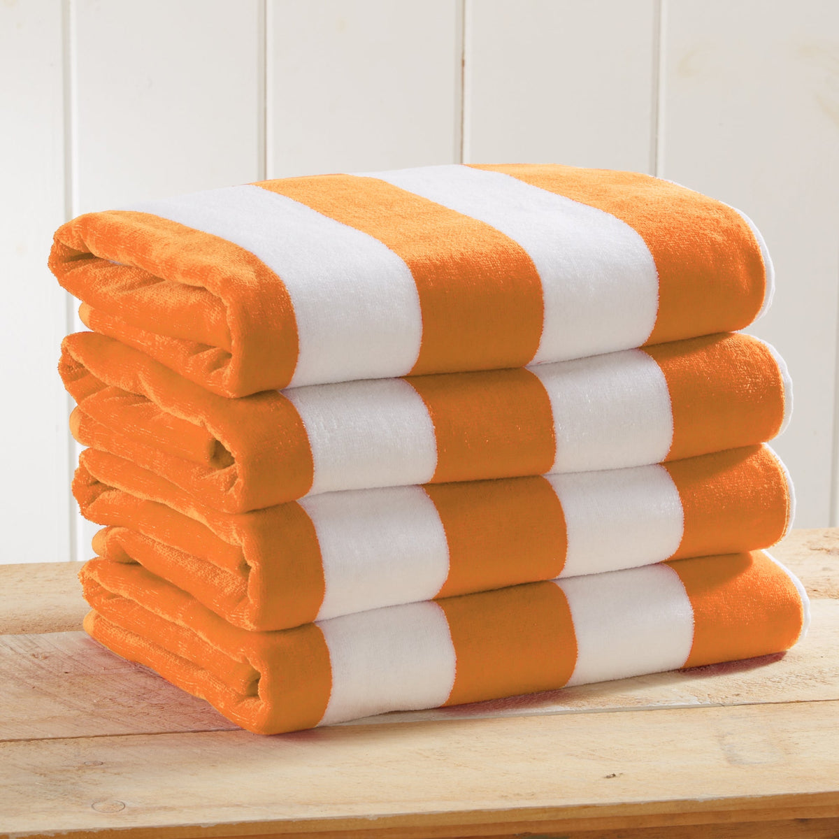 Great Bay Home Cotton Velour Cabana Stripe Beach Towel - view 70