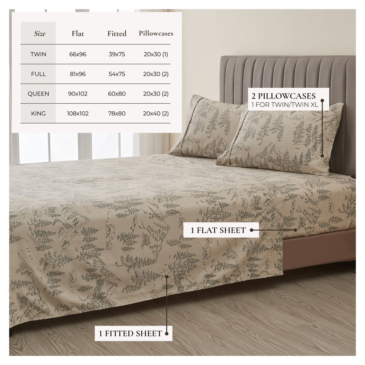 Great Bay Home Lodge Printed Sheet Set - view 38
