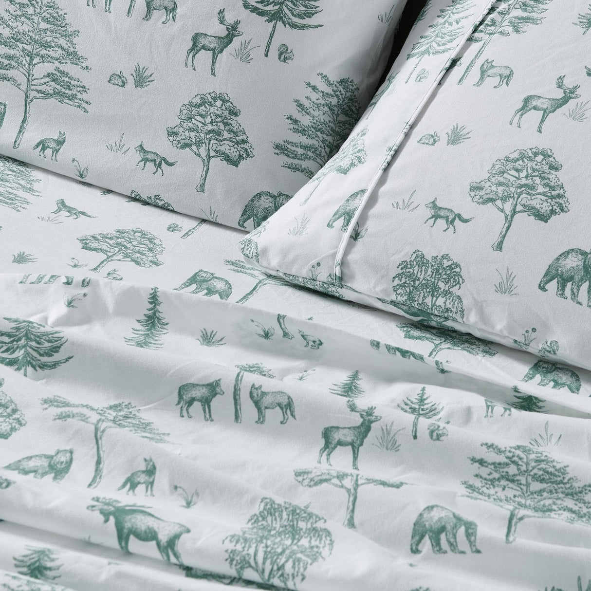 4-Piece Lodge Microfiber Sheet - Mountain Ridge Collection