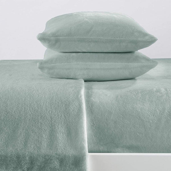 4-Piece Solid Plush Sheet Set - Velvet Luxe Collection
