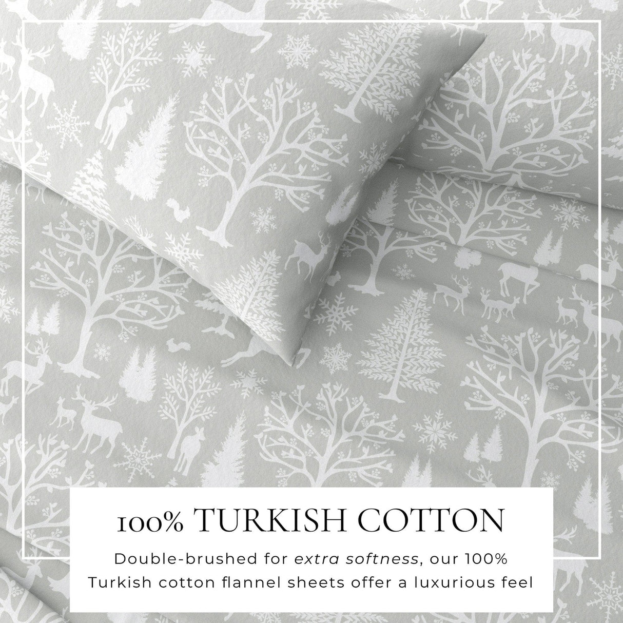 4-Piece Turkish Cotton Flannel Sheet - Lakeview Collection