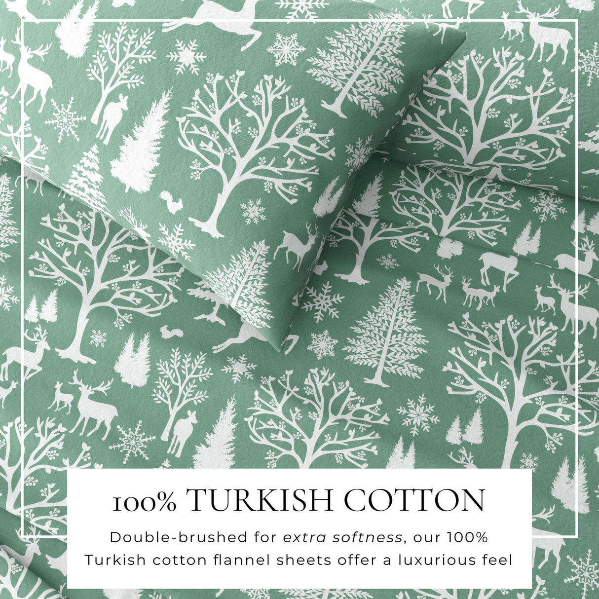 4-Piece Turkish Cotton Flannel Sheet - Lakeview Collection