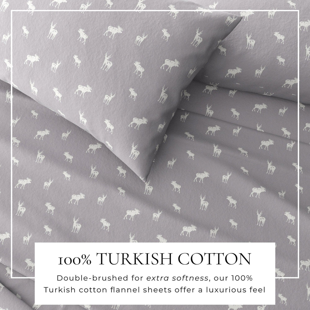 4-Piece Turkish Cotton Flannel Sheet - Lakeview Collection