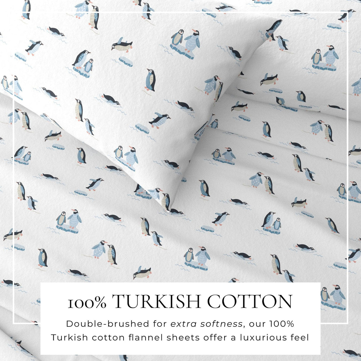 4-Piece Turkish Cotton Flannel Sheet - Lakeview Collection