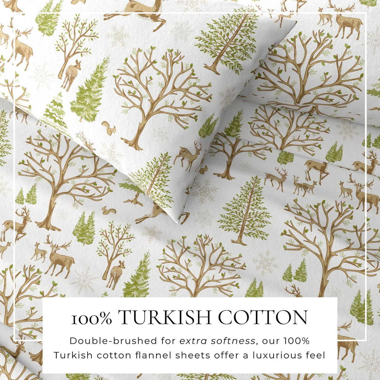 4-Piece Turkish Cotton Flannel Sheet - Lakeview Collection