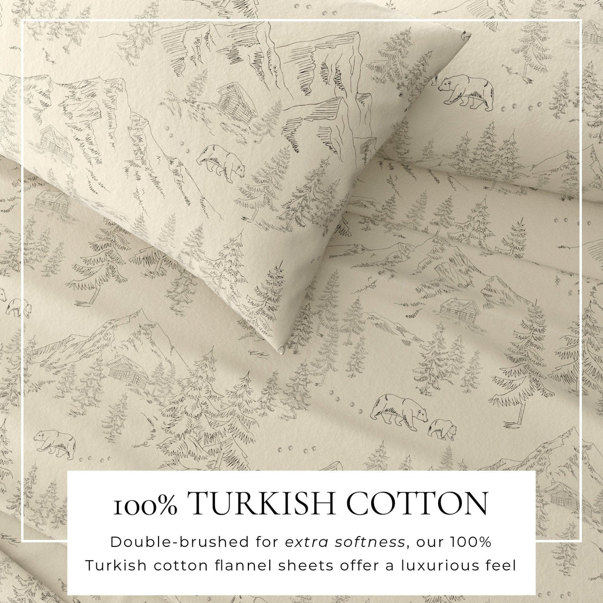 4-Piece Turkish Cotton Flannel Sheet - Stratton Collection